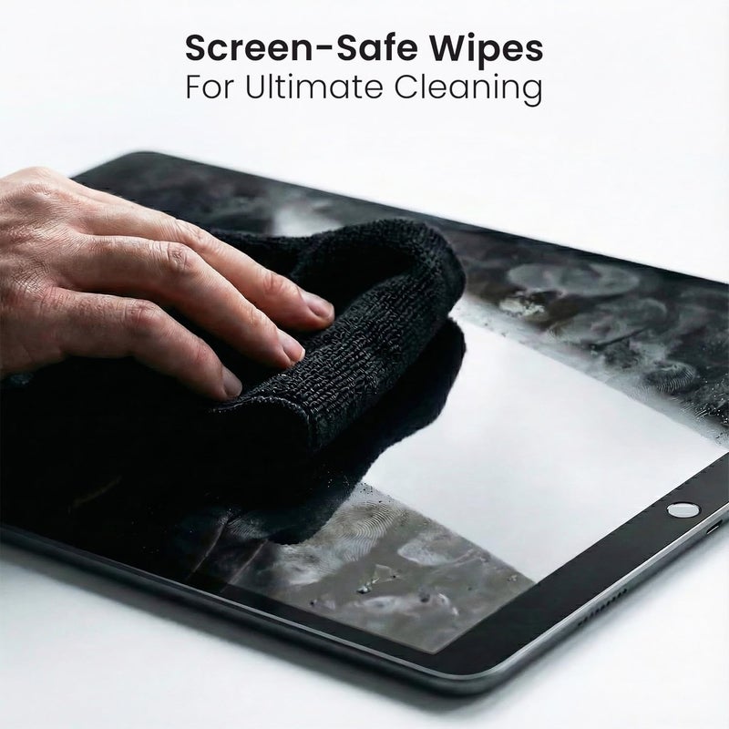 EVEO Electronic Wipes Screen Cleaner Streak-Free [2 Pack x40] Computer Screen Wipes, TV Screen Cleaner Wipes, Monitor Wipes for Smart TV, Laptop, iPhone, ipad and more - [Microfiber Cloth + 80 Wipes] - Image 5